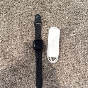 NEW Apple Smart Wearable Black Watch Series 4 Nike collab limited edition